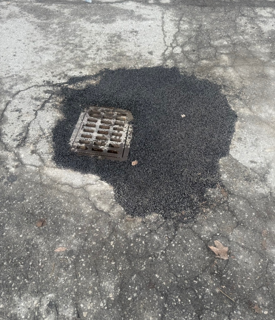 Utility cut asphalt reinstatement completed